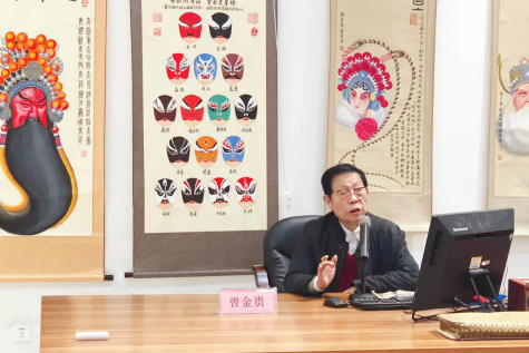 湘剧代表性传承人曾金贵老师来我院授课