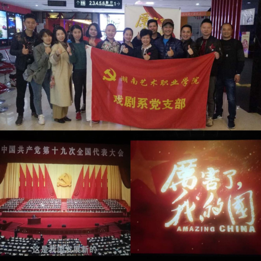 戏剧系党支部组织观看《厉害了，我的国》