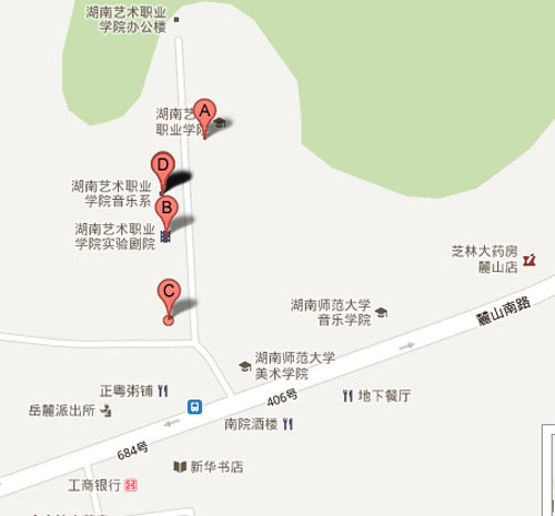 南校区位置示意