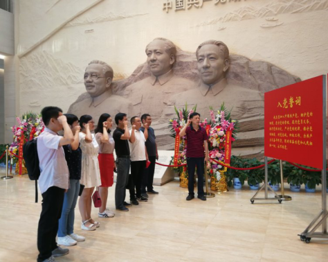 松雅管委会临时党支部开展党员学习活动