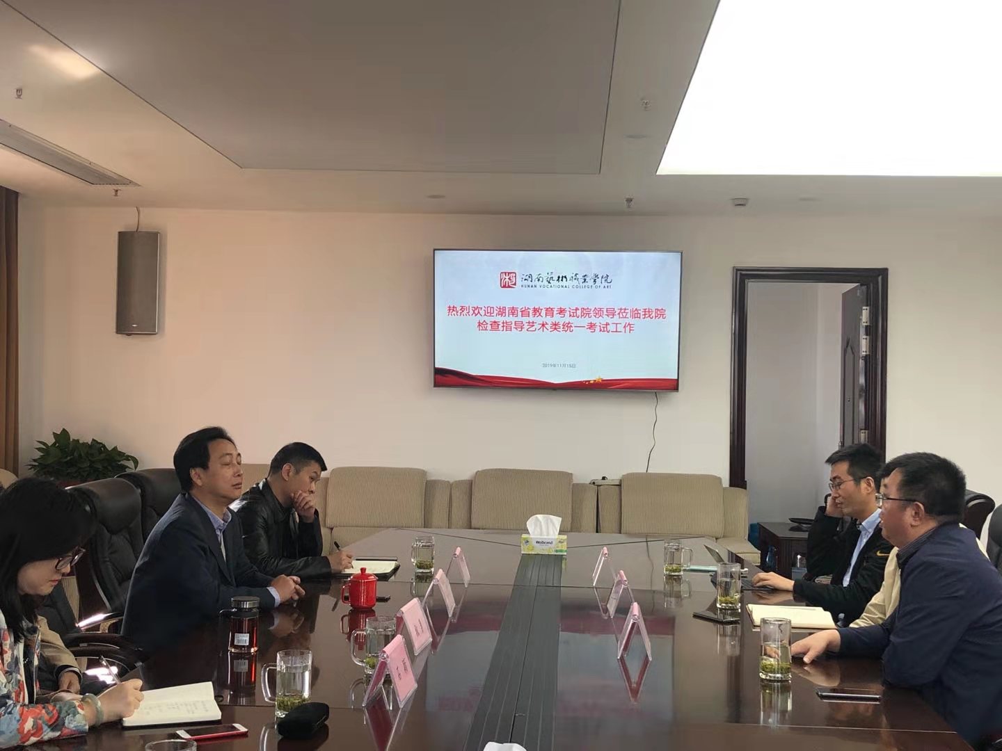 省教育考试院领导来校检查指导艺考筹备工作