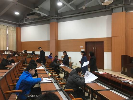 院长张勇巡视文化课期末考试